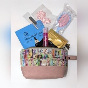 ✨ JoJo Styles Handcrafted Cosmetic Pouch + Self-Care Kit ✨ 7 Piece Set